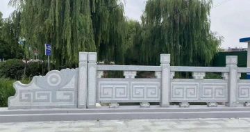 宝鸡 芝麻灰桥栏杆、河道栏杆安装效果