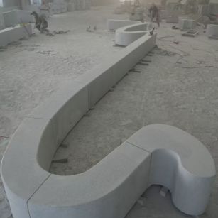 宝鸡 花岗岩整石坐凳拼装