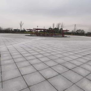 宝鸡 芝麻白火烧面-公园广场地铺效果