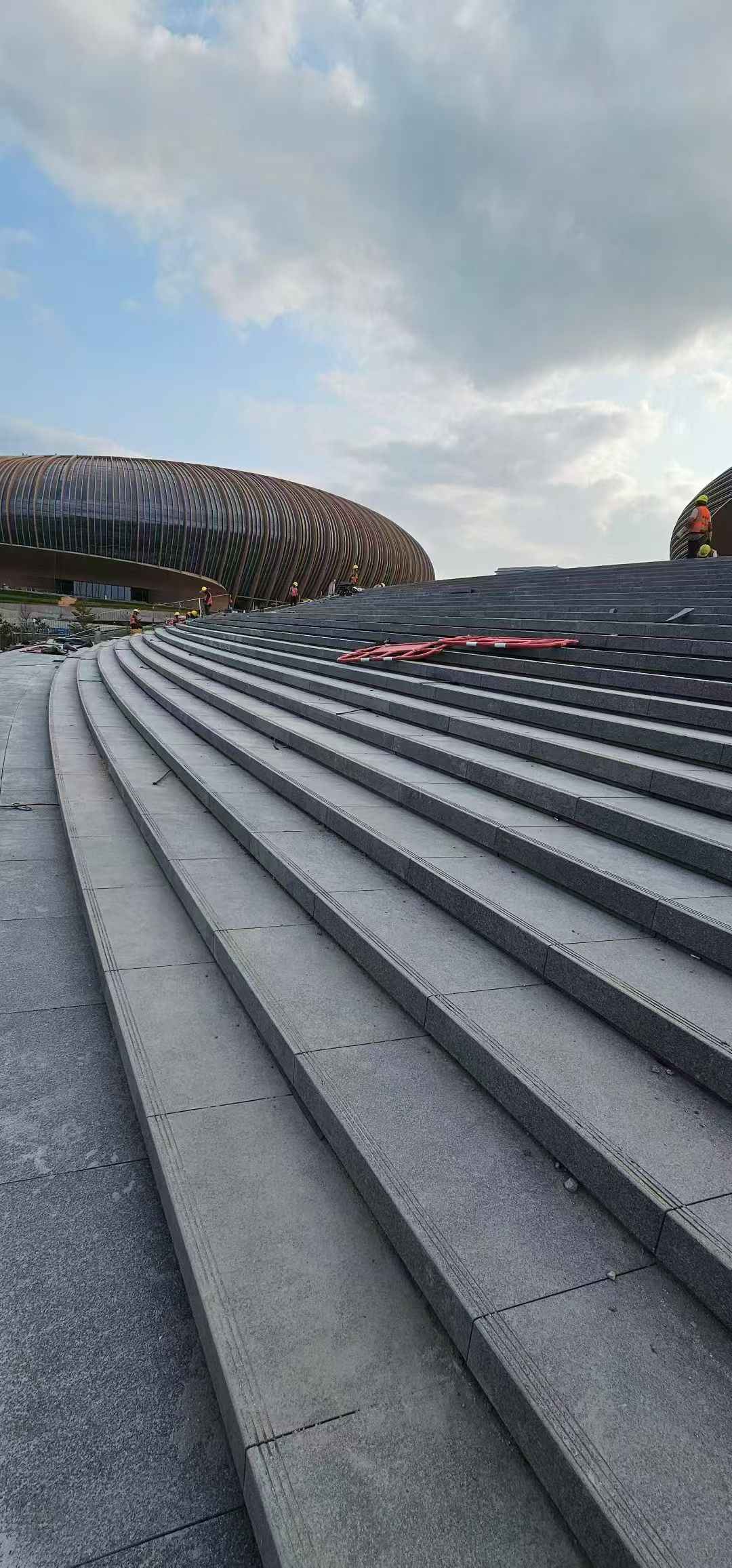 宝鸡 弧形整石台阶铺装效果图