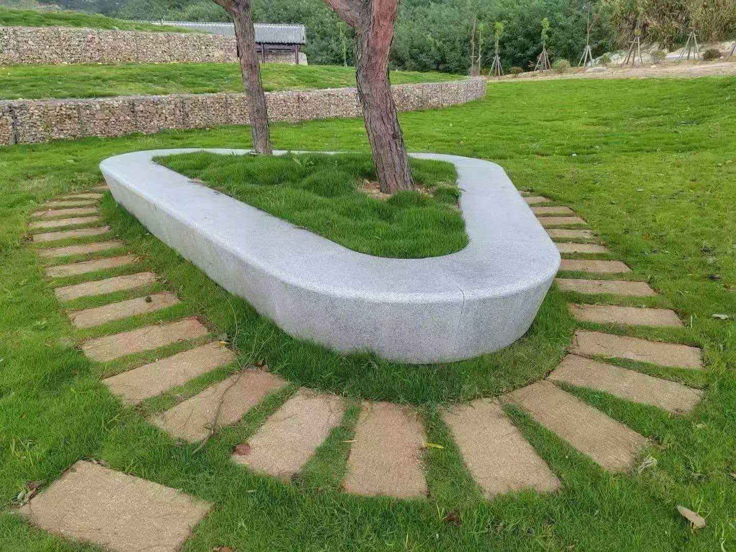 宝鸡 芝麻白光面整石坐凳