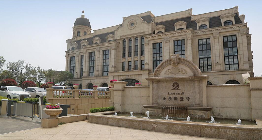 宝鸡花岗岩黄金麻建筑外墙干挂案例