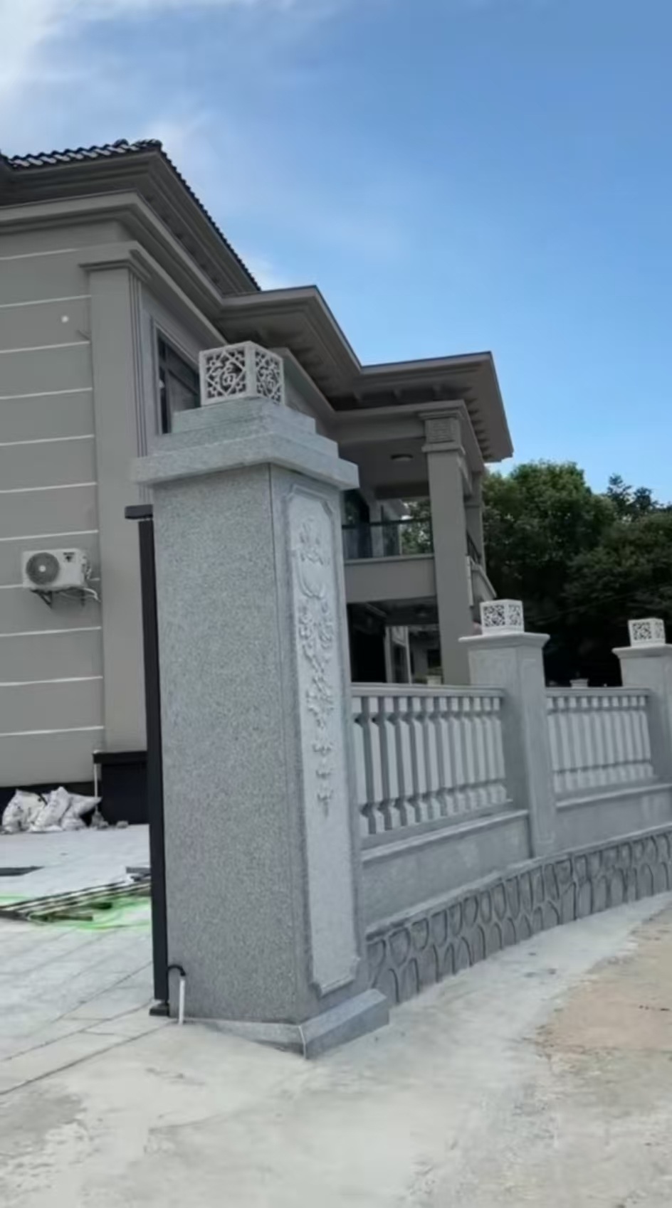 宝鸡 芝麻白别墅围墙栏杆，私人订制