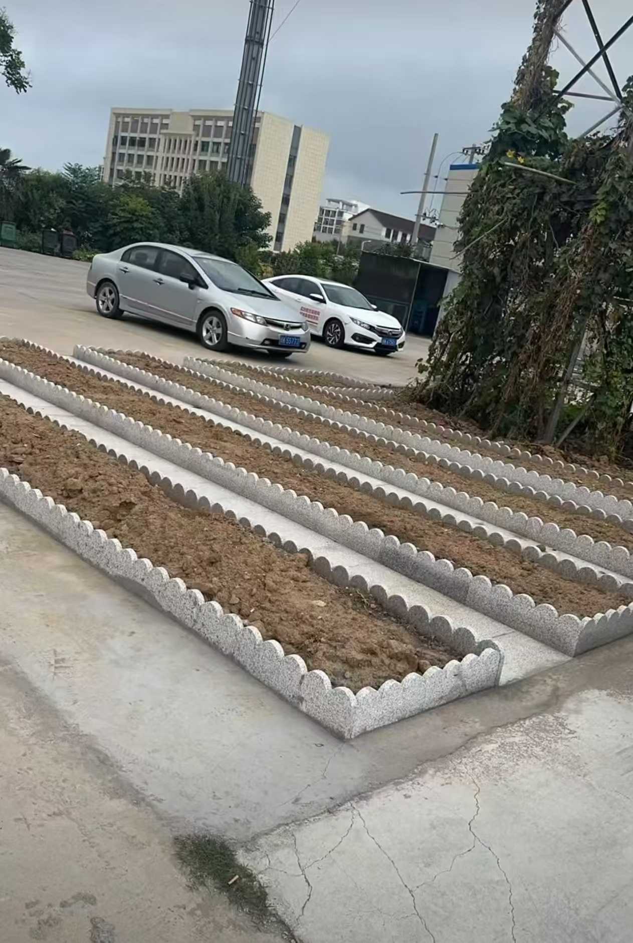 宝鸡 花边石、花围石、花园石安装效果