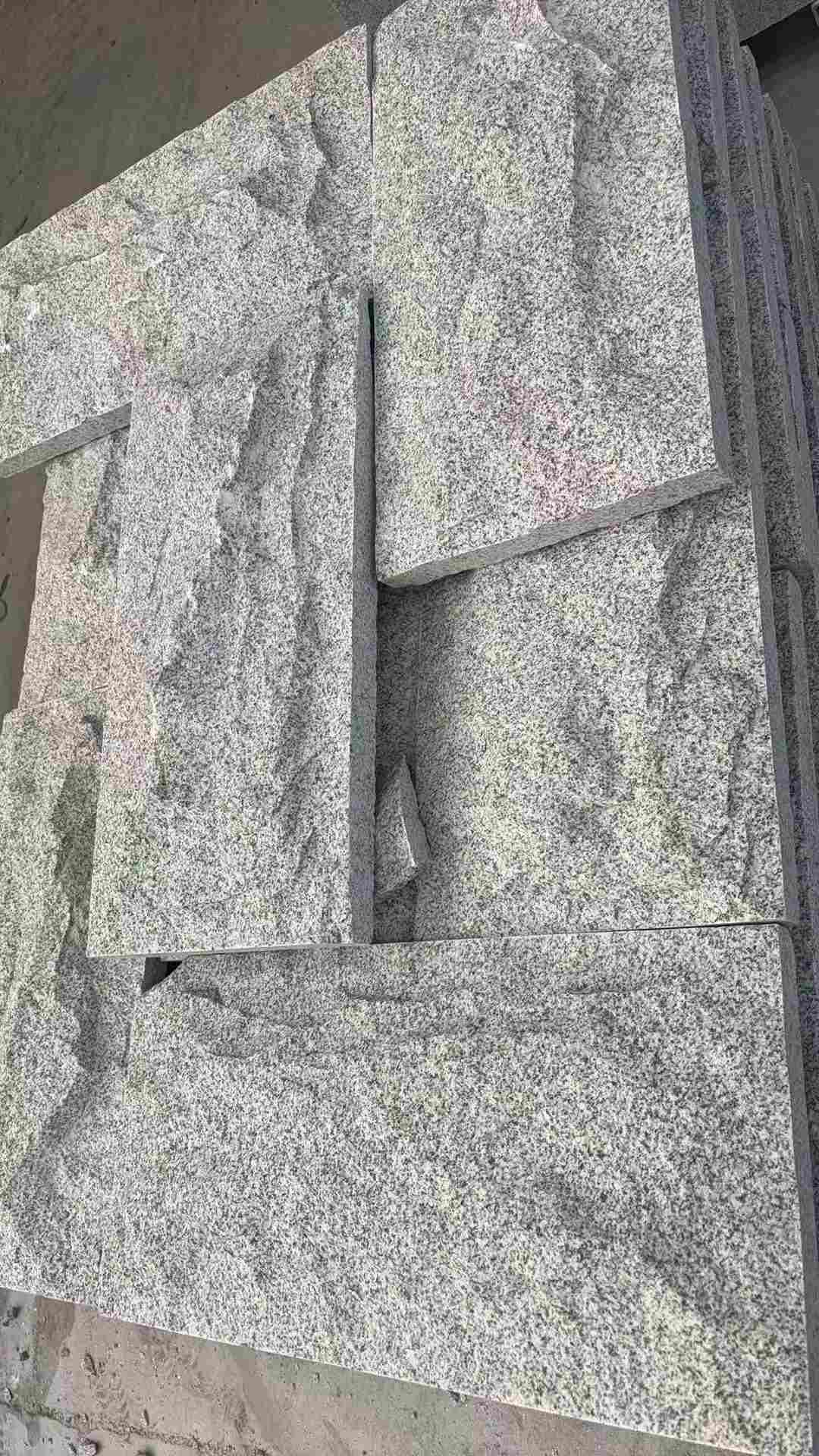 宝鸡 芝麻白自然面花岗岩成品板