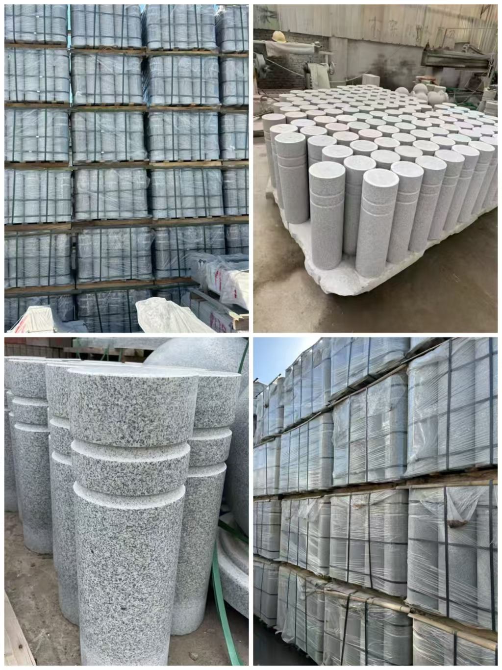 宝鸡 芝麻白花岗岩挡车柱、隔离柱多少钱